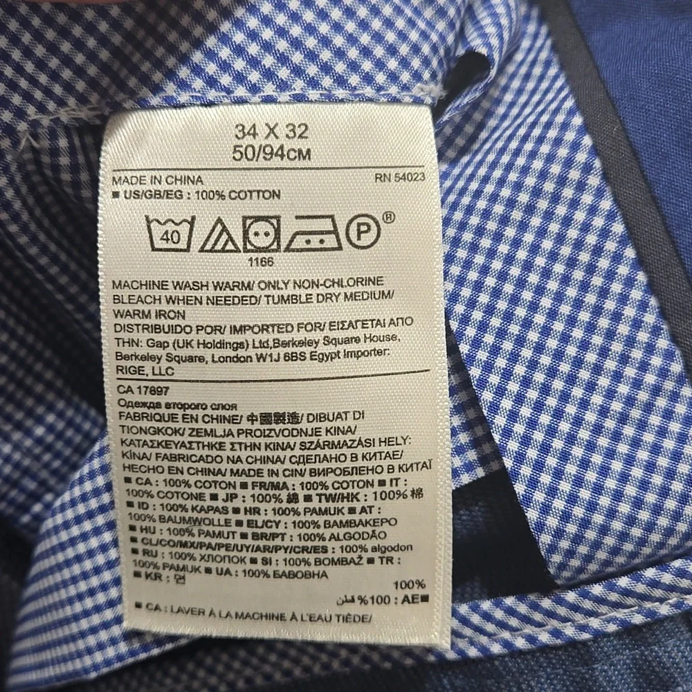 Banana Republic Men's Blue Slim Fit Pants Sz 34‎ X 32